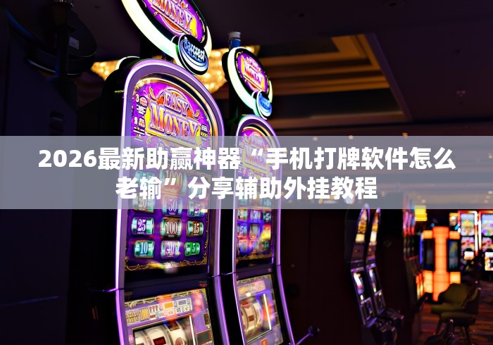 2026最新助赢神器“手机打牌软件怎么老输”分享辅助外挂教程