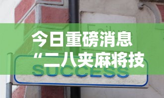今日重磅消息“二八夹麻将技巧”详细开挂安装教程