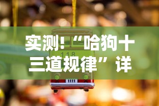 实测!“哈狗十三道规律”详细分享装挂
