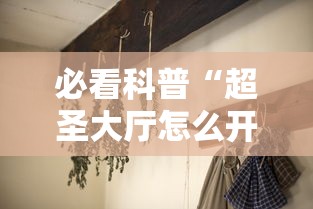 必看科普“超圣大厅怎么开挂”分享用挂教程